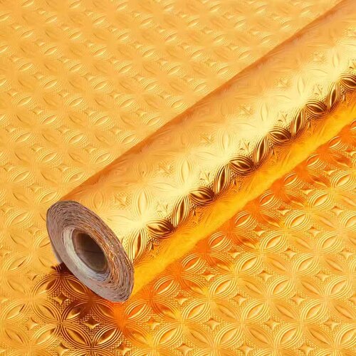 金色贴纸佛龛背景墙装饰金箔即时贴神台佛堂墙纸自粘金色不干胶5