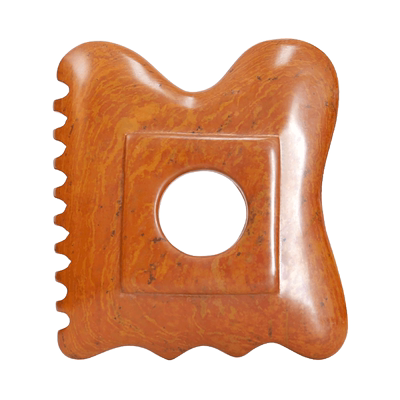 红砭石刮痧板胸部颈部背部全身通用方形大号按摩器体雕板经络刷