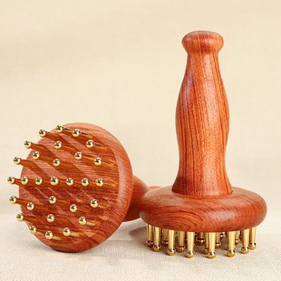 黄铜揉肚子神器按摩腹疏肝胆全身通用带脉经络刷美容院精油刷