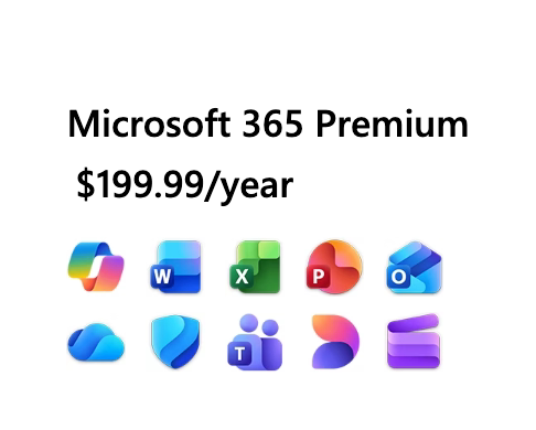 微软高级版 Microsoft 365 Premium 1年订阅 Copilot 你自己账户