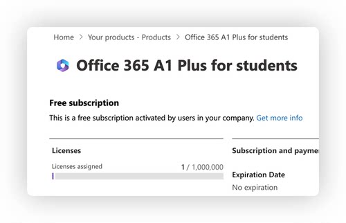 microsoft office 365 a1p a1 plus global admin 全局管理员