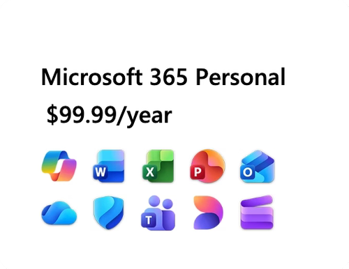 微软个人版Microsoft 365 Personal 1年订阅Copilot你自己账户