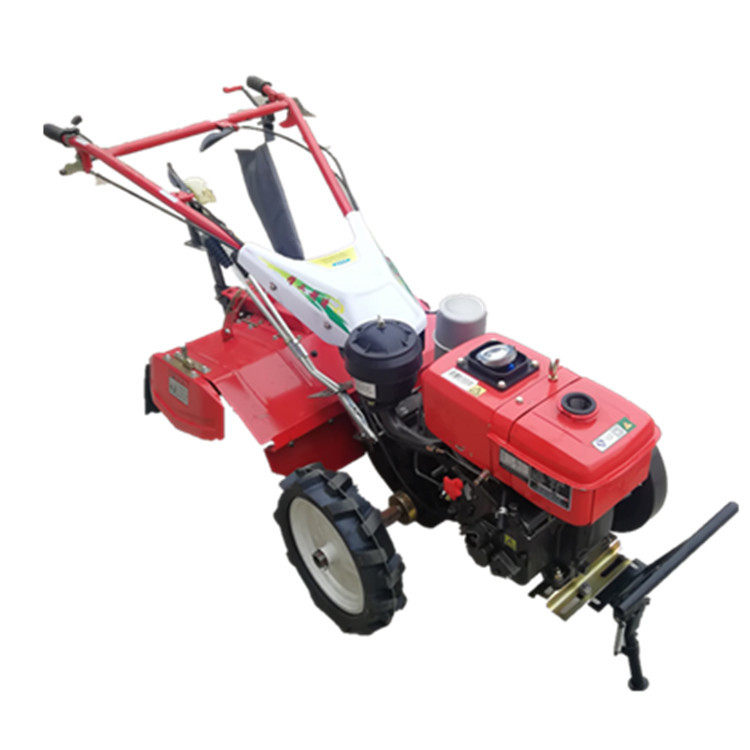 果园小型手扶旋耕机菜地起垄回填机四驱多用途翻地机