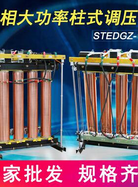 TESGZ-150kva单相电动柱式调压器0-430v三相大功率柱式调压器380v