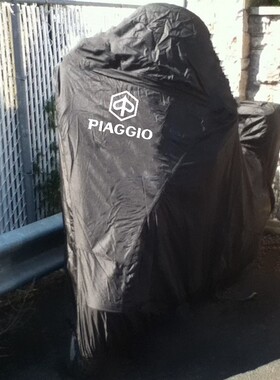 适用比亚乔X7埋地雷medley150FLY台风RA1流鼻涕liberty防雨车衣罩