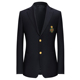 手工徽章布雷泽西服意大利进口高档面料羊毛西装 本派男士 个性 外套