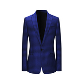 羊毛休闲西服外套男 维希格纹男士 本派格子西装 男高级感苏格兰风格