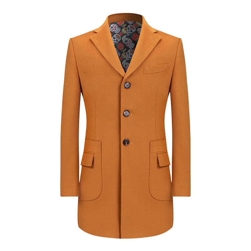 本派冬季新款意大利简约羊毛外套