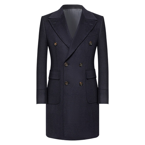 本派双排扣马球大衣男PoloCoat