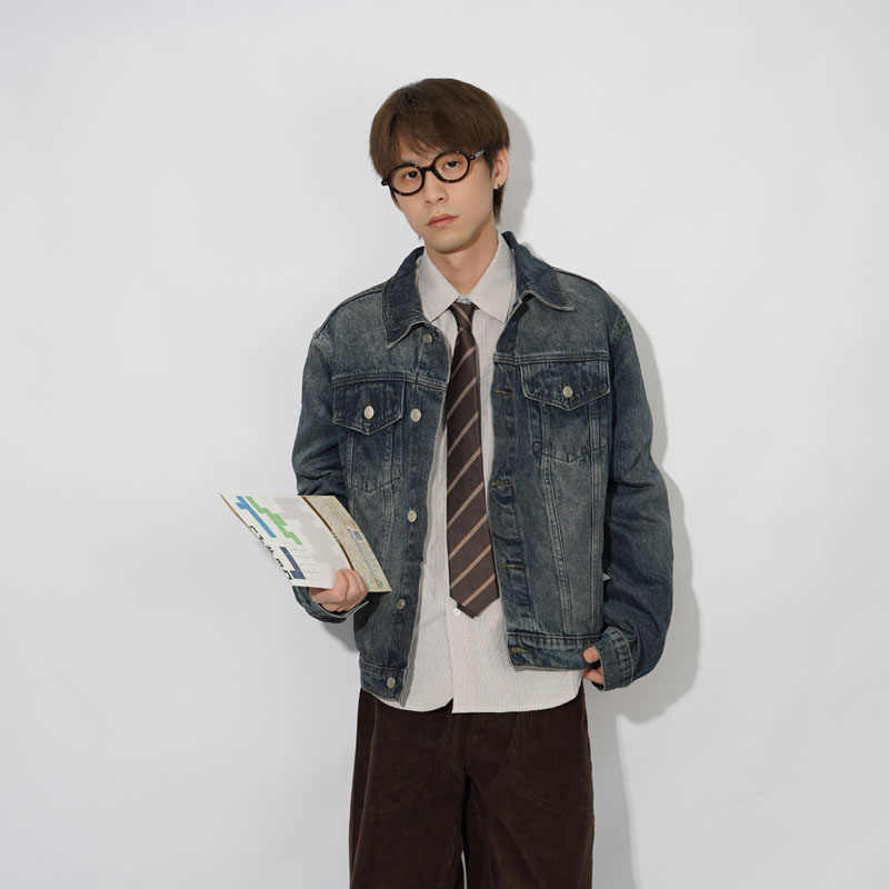 ZPOCKET短款cleanfit牛仔夹克