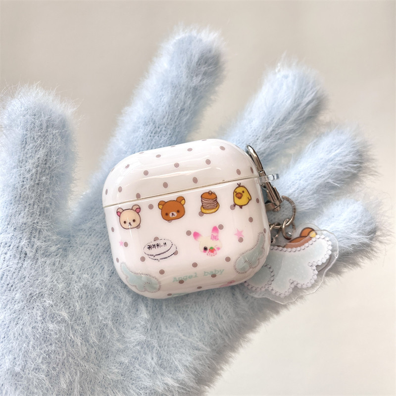 日韩ins可爱卡通少女心翅膀波点小熊掉的蛋糕吊坠挂件airpods1/2代适用pro保护套4代3代苹果蓝牙耳机套pro2/3,3C数码配件,耳机保护套,淘宝优惠券,粉丝福利购,淘宝优惠卷