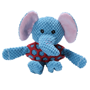 卡通狗狗布绒玩偶宠物玩具耐咬发声磨牙金毛中大型犬幼犬解闷神器