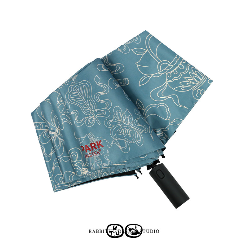 rabbituu【八宝承吉】自动伞雨伞男女防晒防紫外线遮阳伞礼物礼品