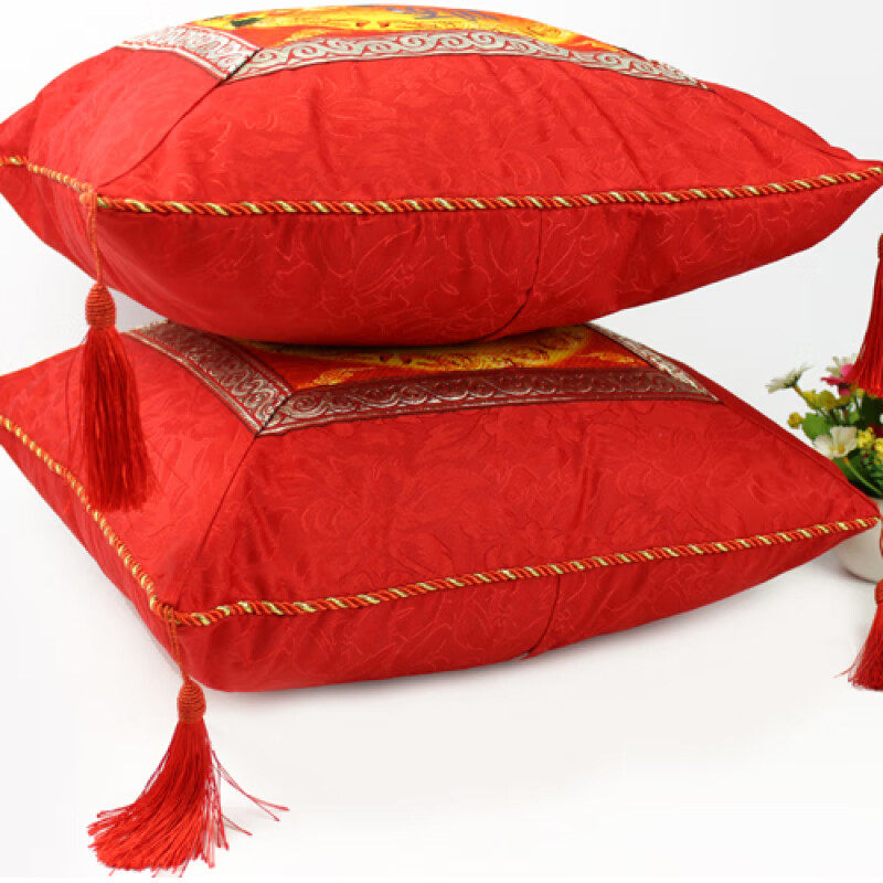 新品十字绣汽车抱枕四件套车用抱枕车内腰靠垫车载抱枕护颈头枕一