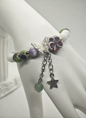 送闺蜜手链女琉璃手串百搭简约