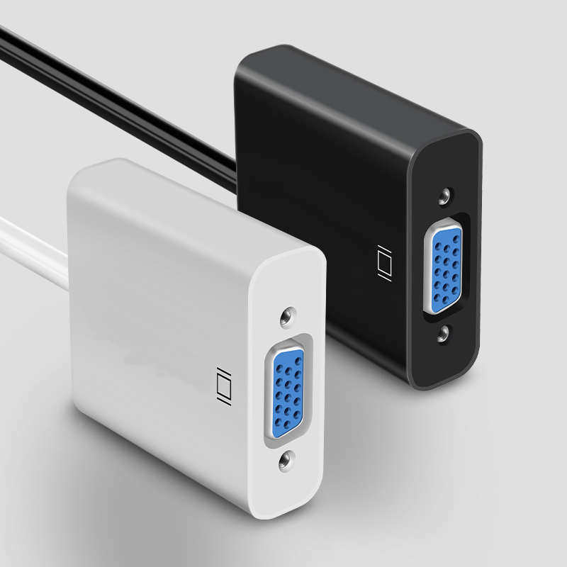 dp转vga转换器displayport转显示器DPvga接口显卡线转接头转换大