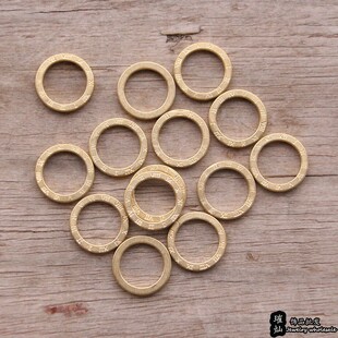 纯铜圆环 16mm铜圈圈压罗马字母I-XII 手链项链diy手作饰品配件