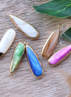 天然贝壳耳饰项链吊坠