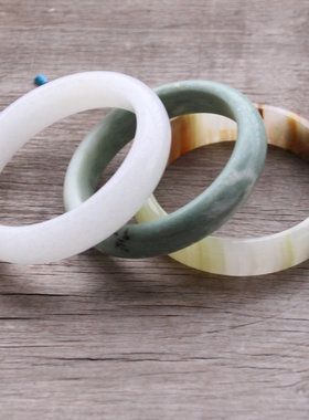 天然石贵州手环礼品阿富汗玉