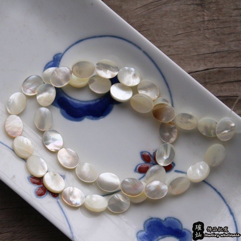 8*10mm天然白蝶贝椭圆形扁平通孔珠 蛋形光泽贝壳diy手作饰品配件,饰品/流行首饰/时尚饰品新,其他DIY饰品配件,淘宝优惠券,粉丝福利购,淘宝优惠卷