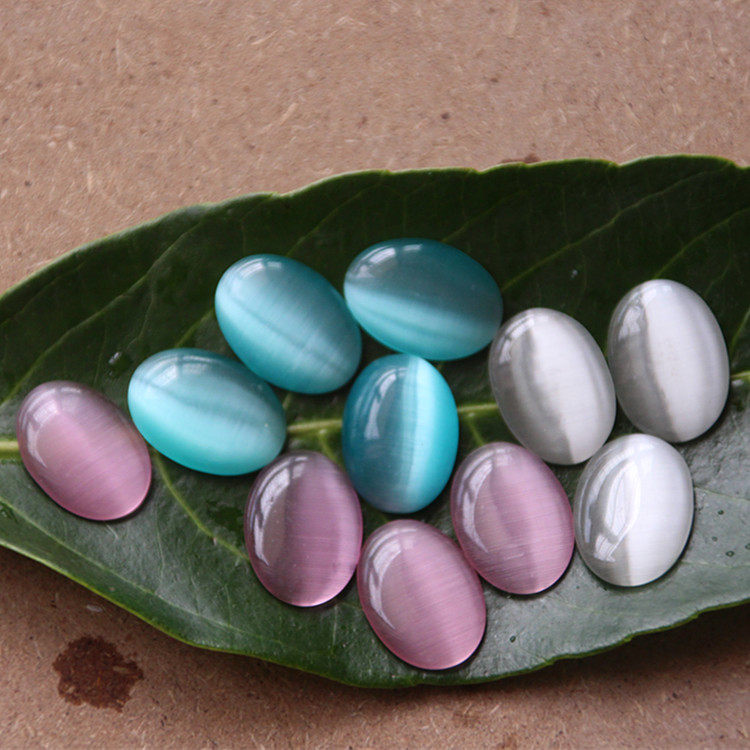 猫眼石戒面贴片 13*18mm白色粉色浅蓝色椭圆贴面 diy材料饰品配件,饰品/流行首饰/时尚饰品新,其他DIY饰品配件,淘宝优惠券,粉丝福利购,淘宝优惠卷