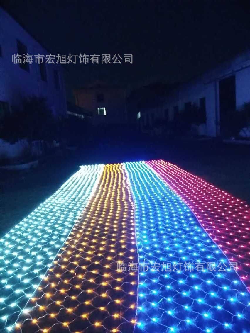 led网灯3*2米渔网灯led灯光节装饰灯防雨满天星灯串圣诞彩灯网灯