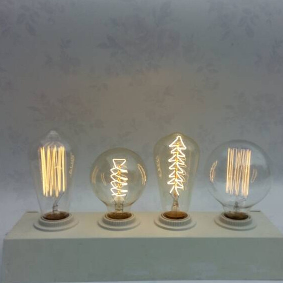 复古个性创意爱迪生钨丝G95G80ST64A19圣诞树灯泡咖啡厅店铺专用