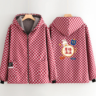 围裙厨房餐饮防污工作服女干活外套 加厚长袖 新款 长绒保暖罩衣冬季