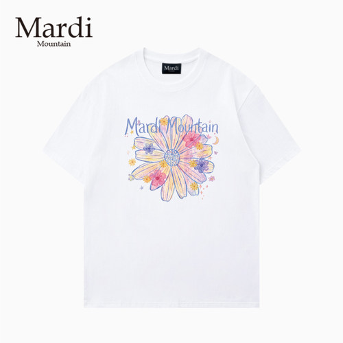 Mardi Mountain韩国授权正品2026春夏款宽松纯棉短袖女t恤
