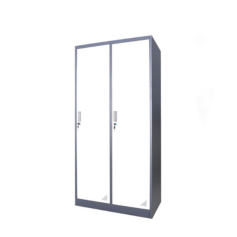 广西拆装钢制员工储物柜存包柜铁皮柜带锁浴室衣柜更衣柜2门柜鞋