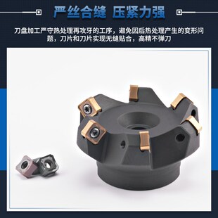 45度快进给低阻力开粗面铣刀盘 双面八刃SNEU1206/SNMX1205刀片