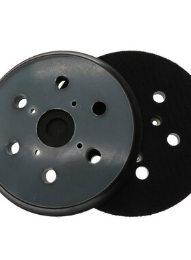 外贸货源 6寸6孔4钉电动抛光盘自粘植绒砂纸打磨盘电动打磨机底盘