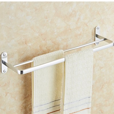 XKD-5098太空铝亮光双杆毛巾杆卫生间毛巾架一个起批