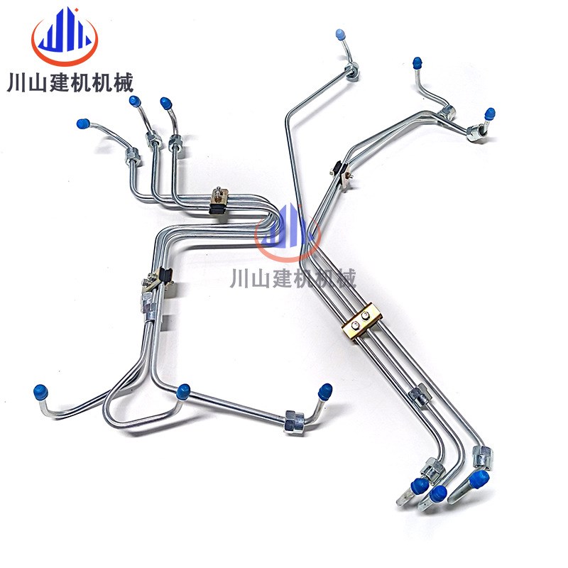 挖机配件PC200-6高压油管6D102发动机油管大机头6732-41-8410