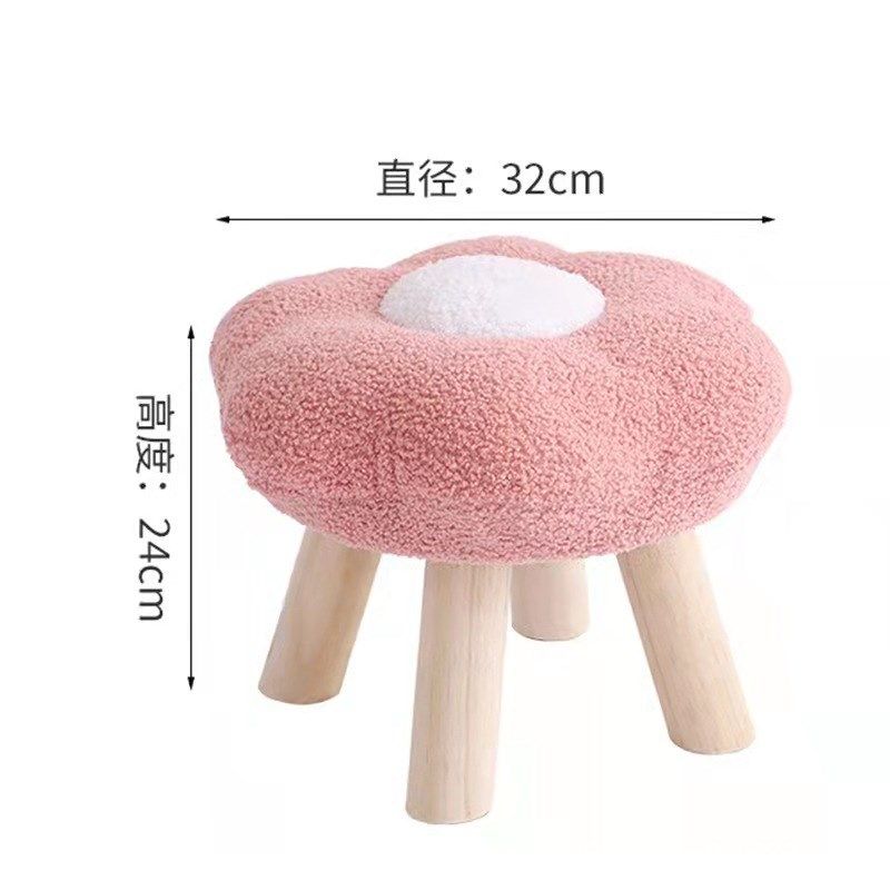 花朵小凳子木质结实家用客厅矮凳网红茶几沙发板凳儿童可爱换鞋凳,住宅家具,换鞋凳,淘宝优惠券,粉丝福利购,淘宝优惠卷