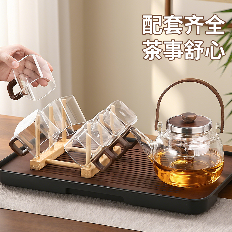 中式玻璃小茶杯耐高温品茗杯