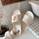 韩系新款 卡通家居室内浴室凉拖女学生可爱小兔一字拖家用ins潮
