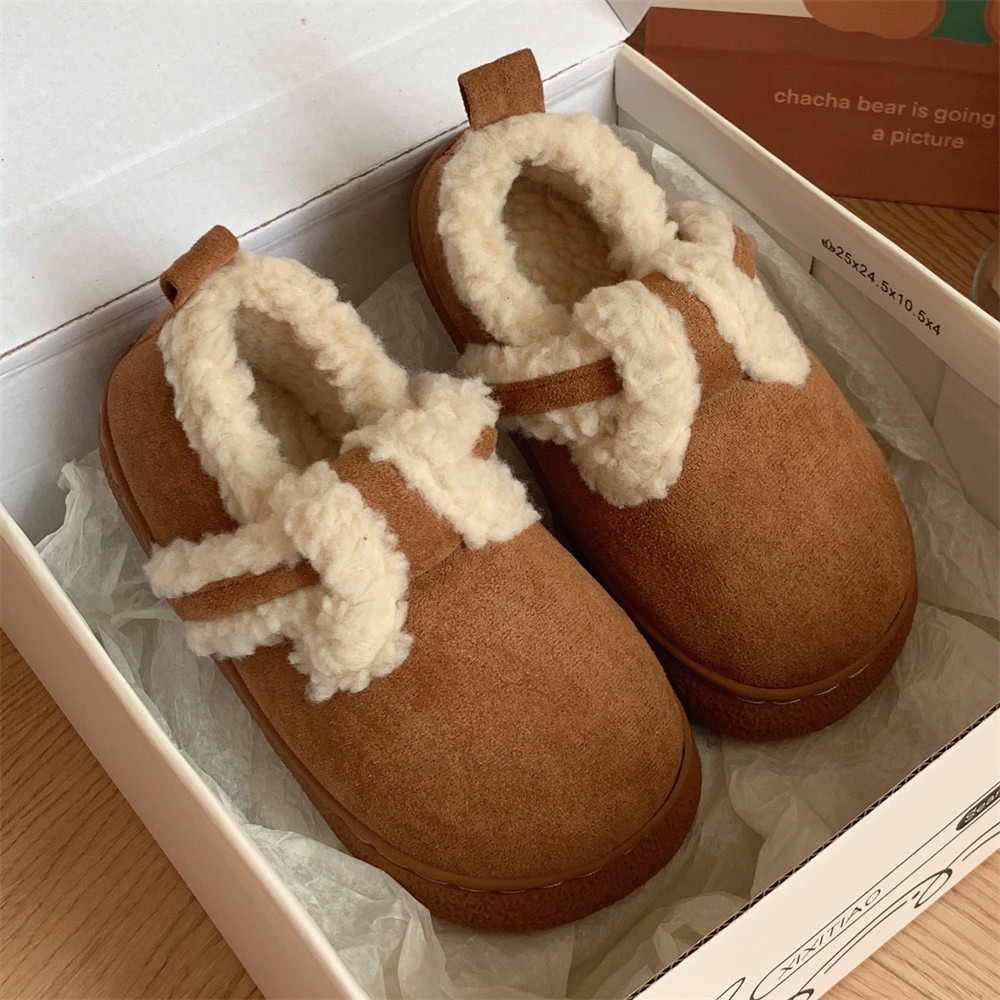 复古懒人加绒勃肯鞋保暖软底新款韩系亲子时尚室内外棉拖豆豆鞋女,居家布艺,居家棉拖/棉鞋,淘宝优惠券,粉丝福利购,淘宝优惠卷