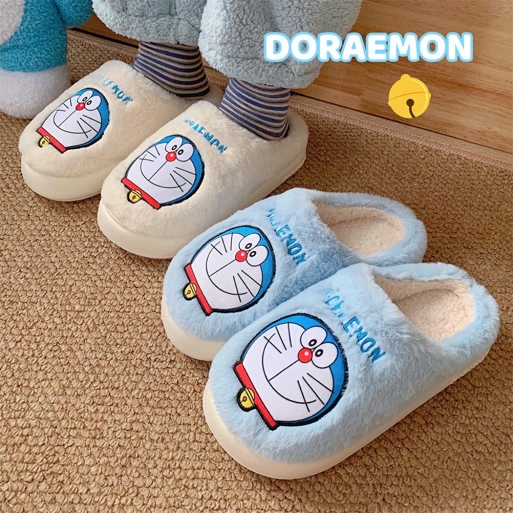 哆啦A梦正版授权保暖可爱棉拖鞋