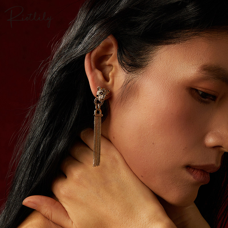 Riotlily/艾特里里金钱豹系列耳环耳坠春夏礼物流苏日常百搭