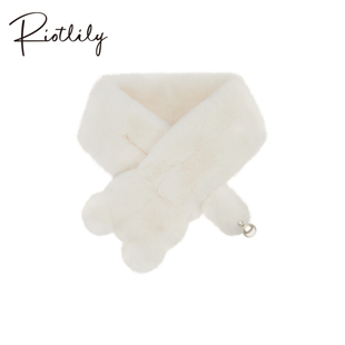 【范桢同款】Riotlily/艾特里里伊丽喵白冬季围巾新年礼物