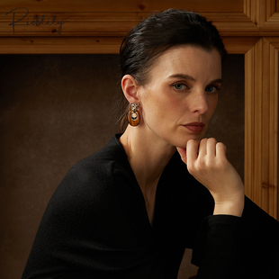 【万妮达同款】Riotlily/艾特里里金钱豹新年系列耳环女款复古