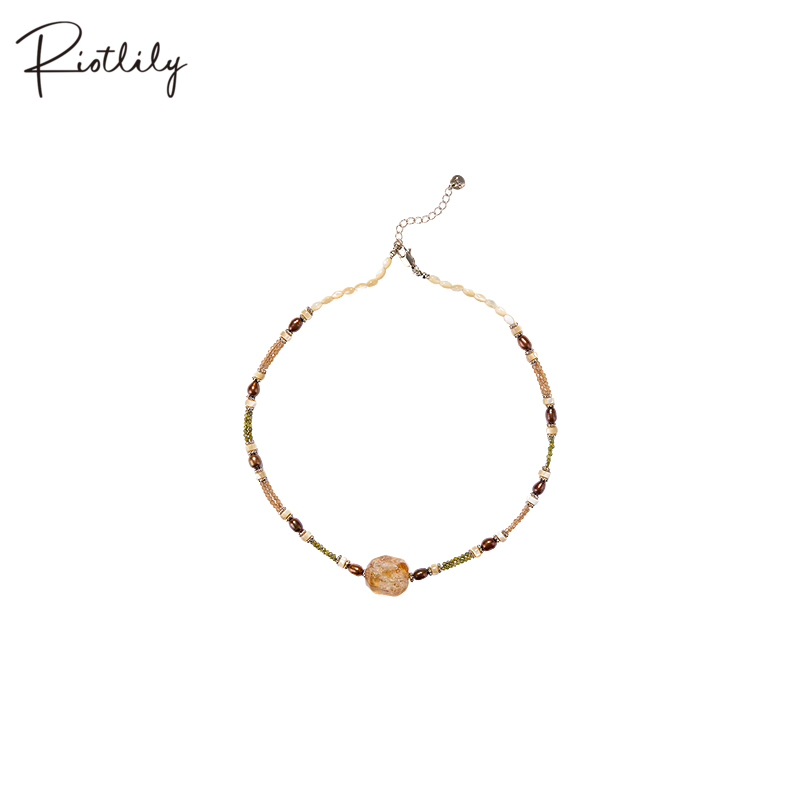 Riotlily/艾特里里北欧循迹系列项链轻奢简约灵动优雅七夕礼物