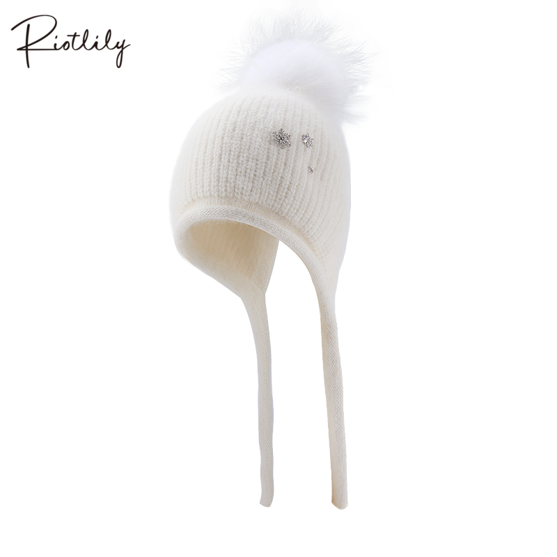 Riotlily/艾特里里冬日序曲系列帽子送女友礼物保暖冬季白色休闲
