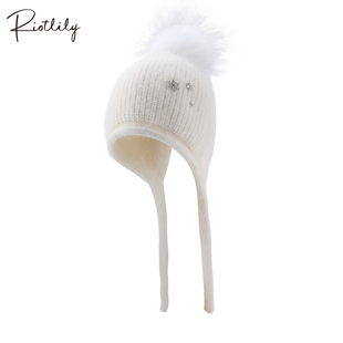 Riotlily/艾特里里冬日序曲系列帽子女款礼物保暖冬季白色休闲
