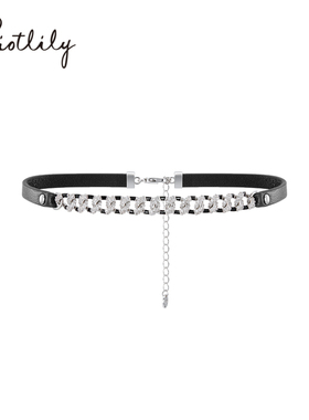 Riotlily艾特里里ROCK项链牛皮粗链条雅酷风短链圣诞女款礼物