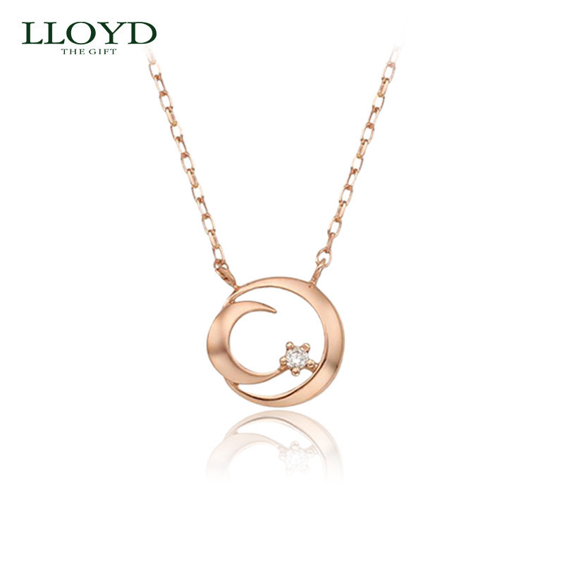 洛雅蒂正品项链女 韩国10K星月仙女锁骨链小众ins简约