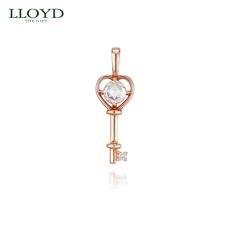 LLOYD洛雅蒂正品项链女 10K幸运钥匙吊坠 DIY自由搭配 时尚百搭
