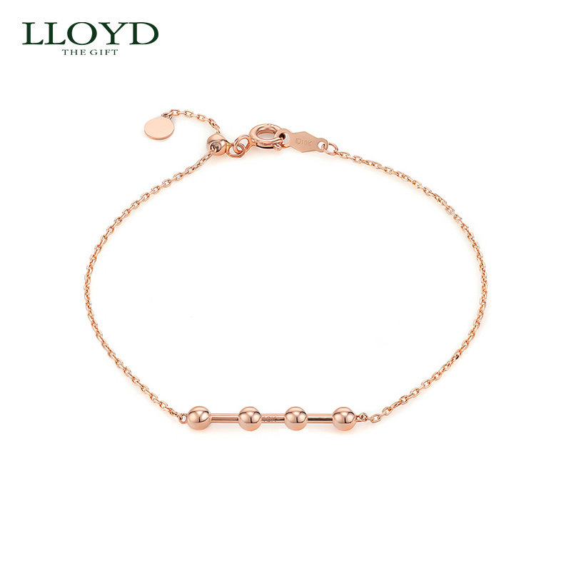 LLOYD洛雅蒂正品项链女 10K可调节素手链 DIY自由搭配 个性时尚