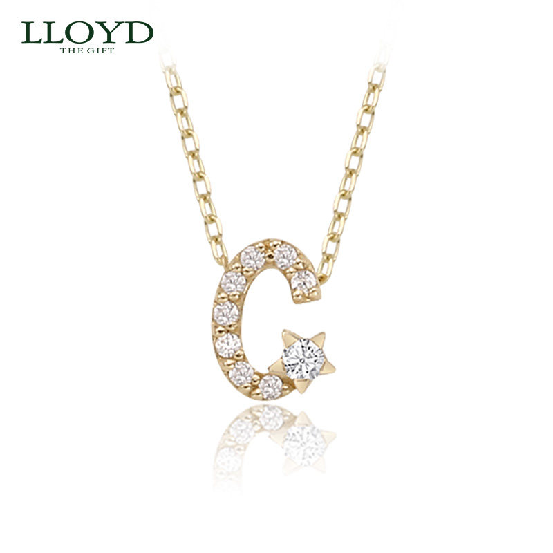 LLOYD洛雅蒂正品项链 星星字母项链女气质简约 韩国品牌ins锁骨链